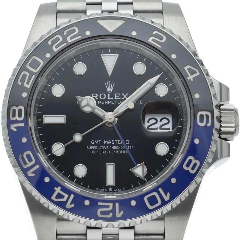 ROLEX GMT-MASTER II WATCH JUBILEE STAINLESS STEEL WATCH (1 of 3)