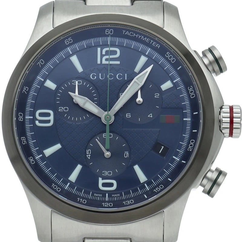 GUCCI G-TIMELESS CHRONO STAINLESS STEEL WATCH (1 of 3)