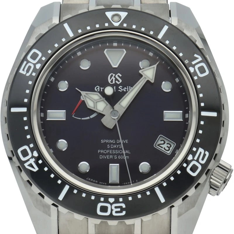 SEIKO GRAND SEIKO DIVER'S SPRING DRIVE WATCH: SEIKO Grand Seiko Diver's Spring Drive Watch Brand: SEIKO Type/Style: Wristwatch Material: Band Material titanium, Case Material titanium Color: Dial Color blue Size: Case Diameter(H):About 1.8 inch C