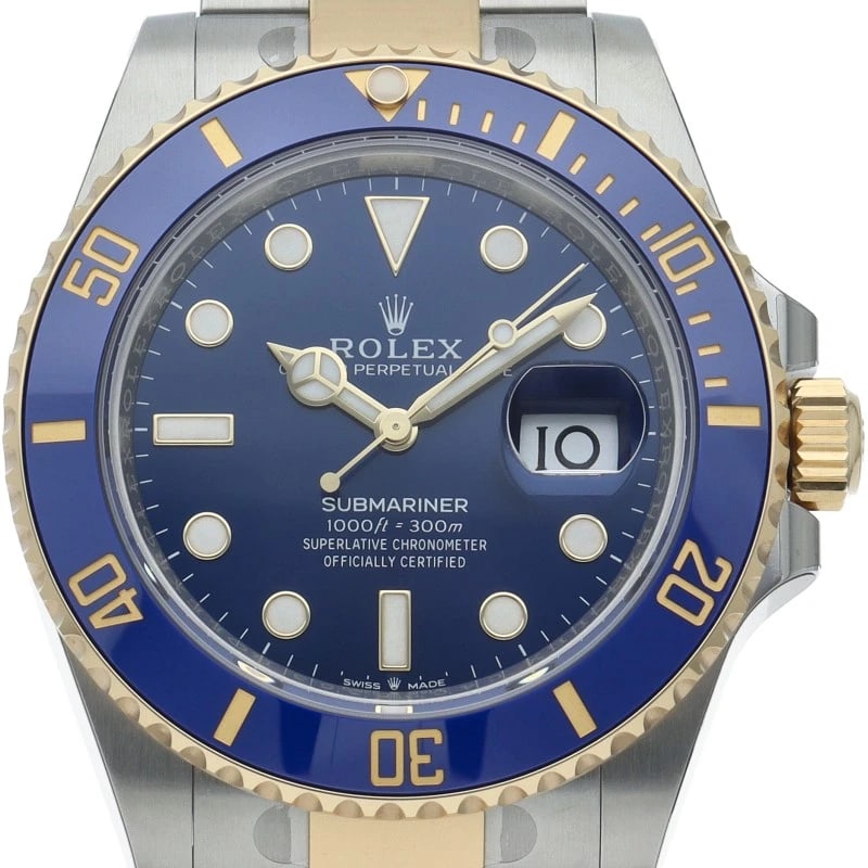 ROLEX SUBMARINER DATE WATCH BLUE K18YG/STAINLESS STEEL WATCH: ROLEx Submariner Date Watch Blue K18YG/Stainless Steel Watch Brand: ROLEx Type/Style: Wristwatch Material: Band Material Gold / steel, Case Material Gold / steel Color: Dial Color blue Size: Case Diam