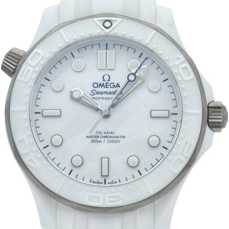 OMEGA SEAMASTER DIVER CO-AXIAL MILAN CORTINA OLYMPIC WATCH: OMEGA Seamaster Diver Co-Axial Milan Cortina Olympic Watch Brand: OMEGA Type/Style: Wristwatch Material: Band Material rubber, Case Material none Color: Dial Color white Size: Case Diameter(H):About 1