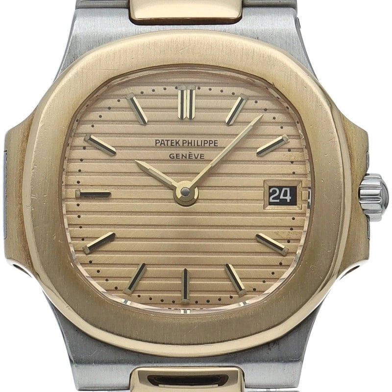 PATEK PHILIPPE NAUTILUS WATCHES K18YG/STAINLESS STEEL WATCH: PATEK PHILIPPE Nautilus Watches K18YG/Stainless Steel Watch Brand: PATEK PHILIPPE Type/Style: Wristwatch Material: Band Material Gold / steel, Case Material Gold / steel Color: Dial Color Champagne co