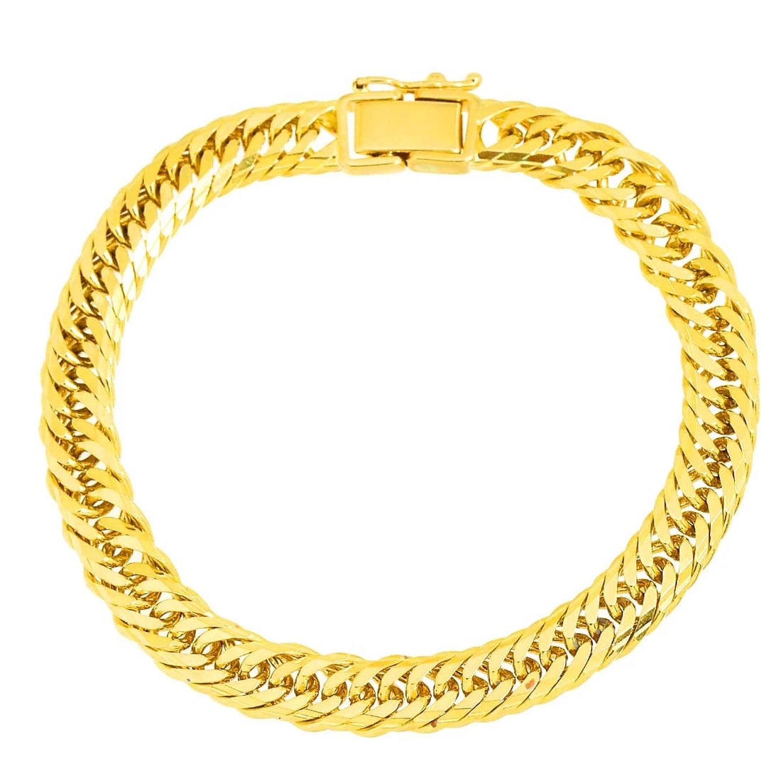 KIHEI CHAIN BRACELET 18K YG 750: Kihei chain Bracelet 18K YG 750 Brand: Unbranded Type/Style: Bracelet Material: 750 Yellow Gold, Color: Gold Size: Inner circumference:6.5inch Width:(max.) 6.5mm Accessories: None Accessories Notice: