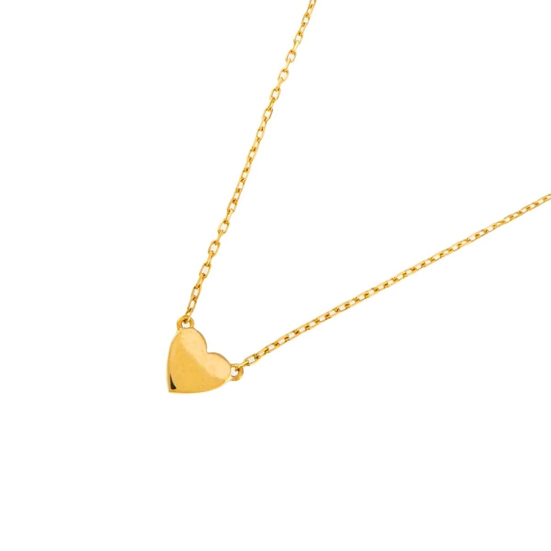AHKAH HEART NECKLACE 18K YELLOW GOLD 750: AHKAH Heart Necklace 18K Yellow Gold 750 Brand: AHKAH Type/Style: Necklace Material: 750 Yellow Gold, Color: Yellow Gold Size: internal circumference of the chain:15.7inch to 15.2inch Top