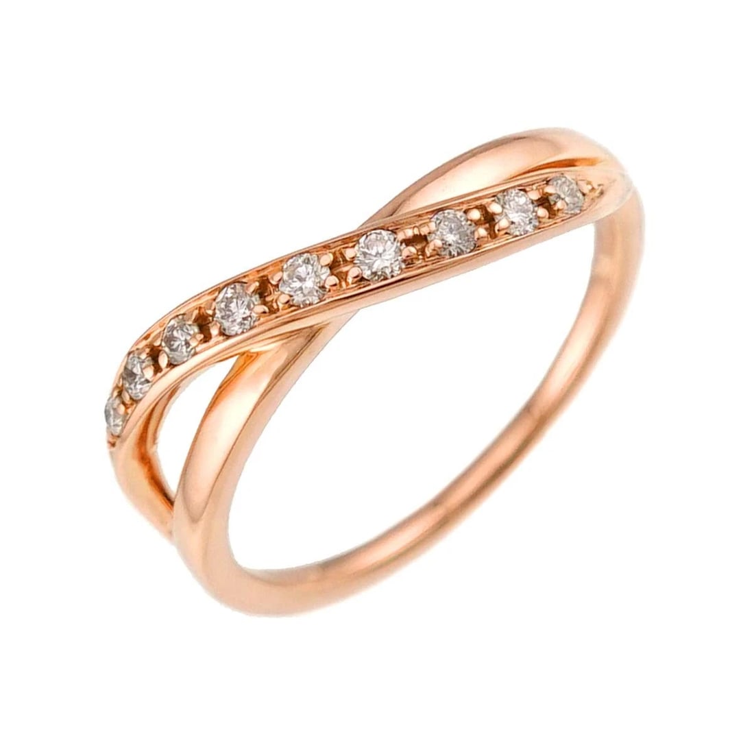 4C DIAMOND RING 18K PINK GOLD 750 (1 of 4)