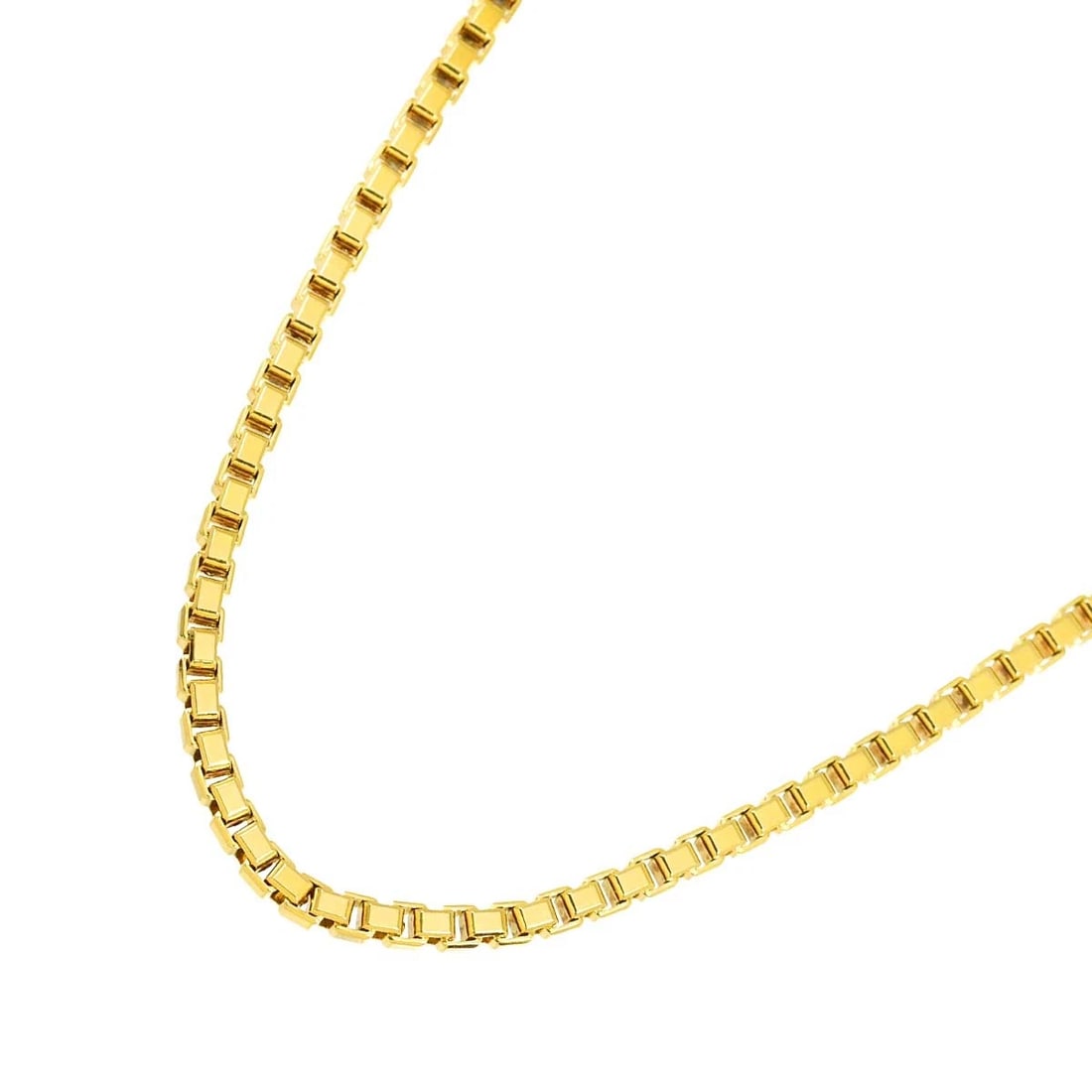 VENETIAN NECKLACE 18K K18 YG YELLOW GOLD 750: Venetian Necklace 18K K18 YG Yellow Gold 750 Brand: Unbranded Type/Style: Necklace Material: 750 Yellow Gold, Color: Gold Size: internal circumference of the chain:17.9nch Chain width:2.3mm