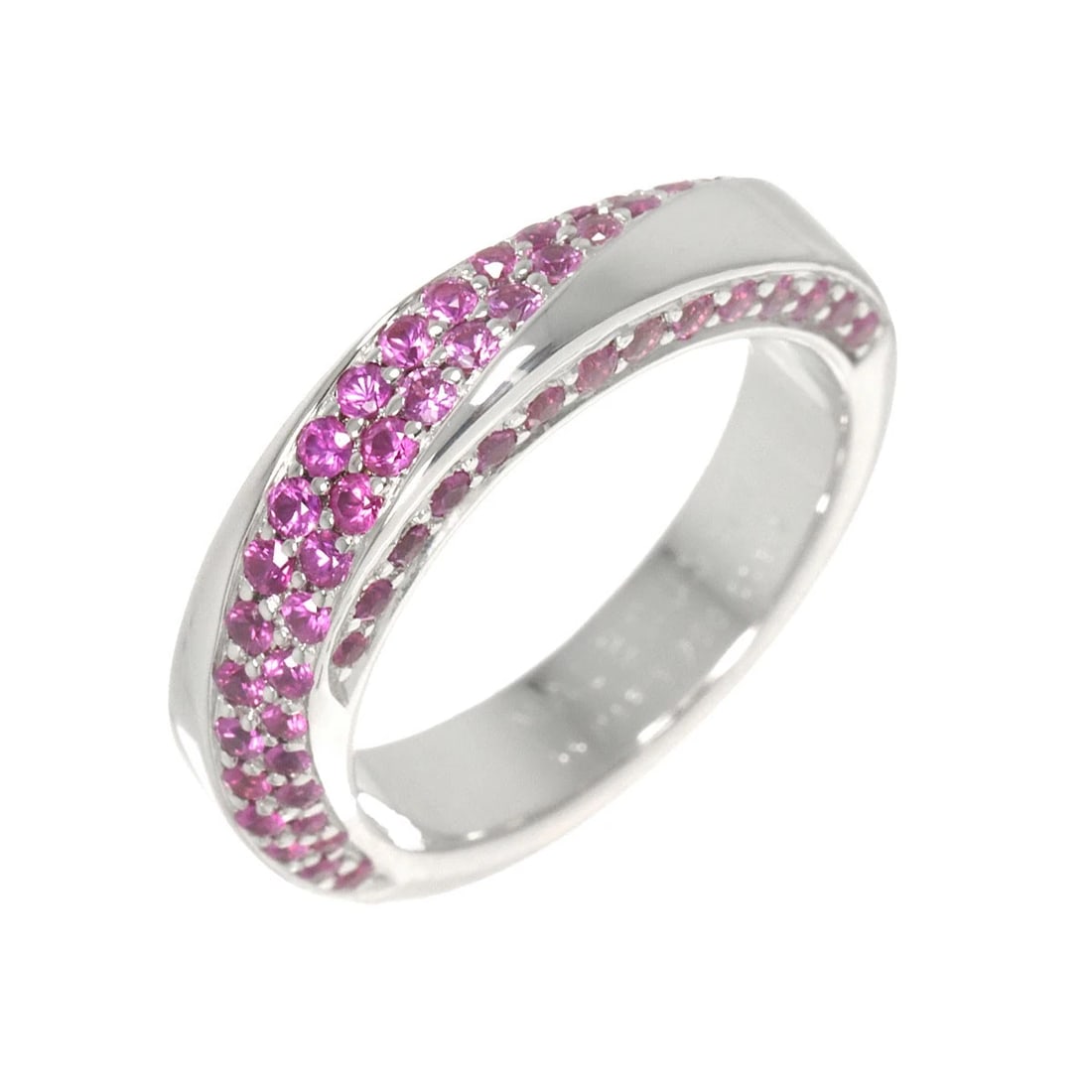 MAUBOUSSIN SAPPHIRE RING 18K WG 750: MAUBOUSSIN Sapphire Ring 18K WG 750 Brand: MAUBOUSSIN Type/Style: Ring Material: 750WG, Main Stone Sapphir Color: White Gold Size: 55 7.25(US) Accessories: None Accessories Notice: When purchasing