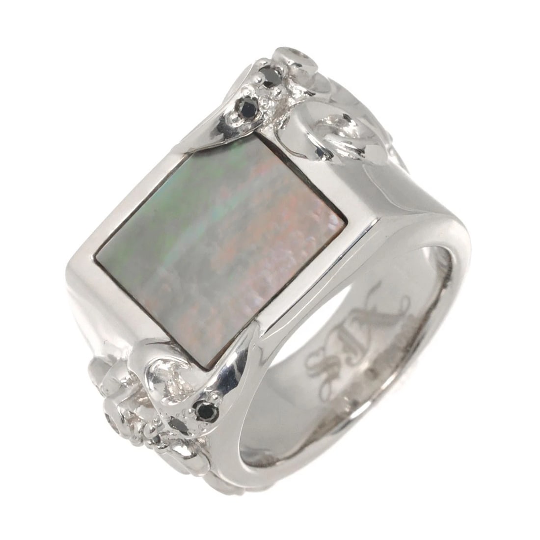 SJX MOP DIAMOND RING 18K WHITE GOLD 750: SJx MOP Diamond Ring 18K White Gold 750 Brand: SJx Type/Style: Ring Material: 750 White Gold, Color: White Gold Size: 4.75-5(US) Accessories: None Accessories Notice: When purchasing pre-o