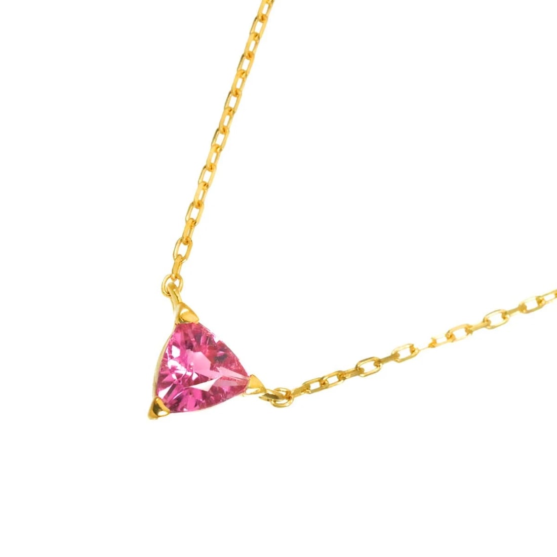 STAR JEWELRY TOURMALINE NECKLACE 18K YG 750: Star Jewelry Tourmaline Necklace 18K YG 750 Brand: Star Jewelry Type/Style: Necklace Material: 750 Yellow Gold, Main Stone Tourmaline Color: Yellow Gold Size: internal circumference of the chain:15.7i
