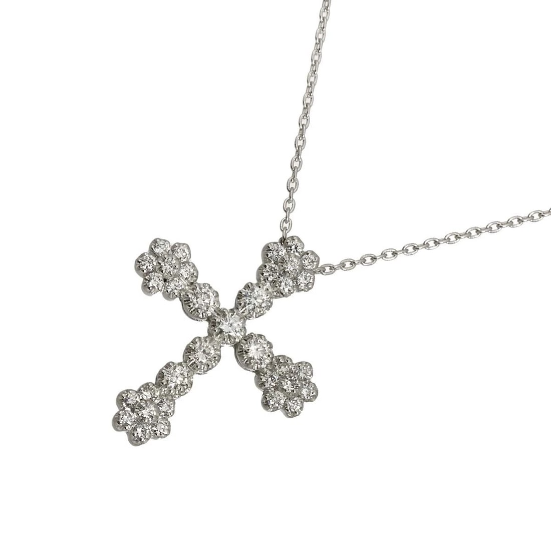 STAR JEWELRY DIAMOND NECKLACE 18K WG 750: Star Jewelry Diamond Necklace 18K WG 750 Brand: Star Jewelry Type/Style: Necklace Material: 750White Gold, Main Stone Natural Color: White Gold Size: internal circumference of the chain:17.9inch to 15