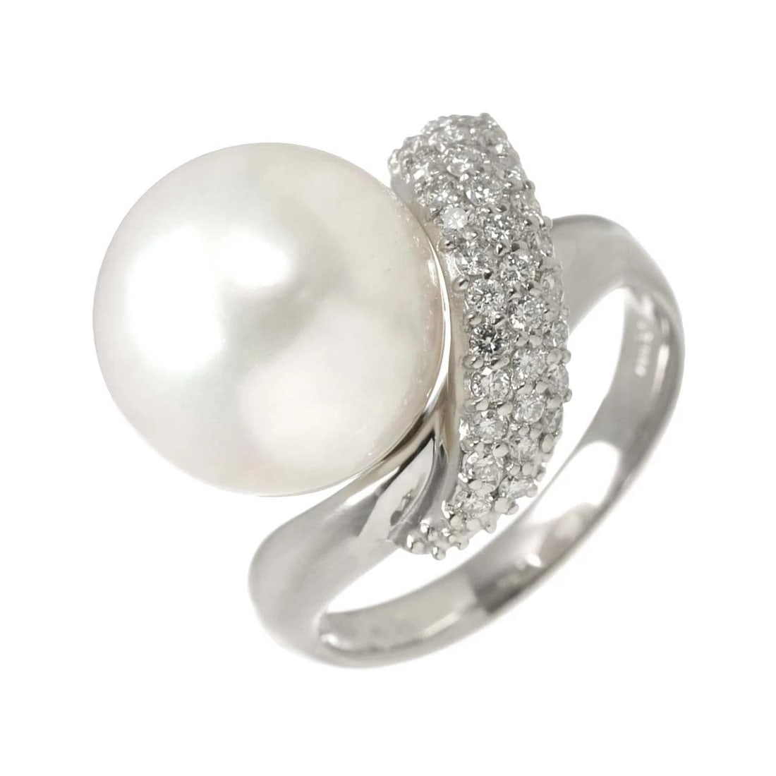 SOUTH SEA PEARL DIAMOND 0.43CT RING PT PLATINUM: South Sea pearl Diamond 0.43ct Ring Pt Platinum Brand: Unbranded Type/Style: Ring Material: Platinum, Main Stone Pearl Color: Platinum Size: 7.75-8(US) Accessories: None Accessories Notice