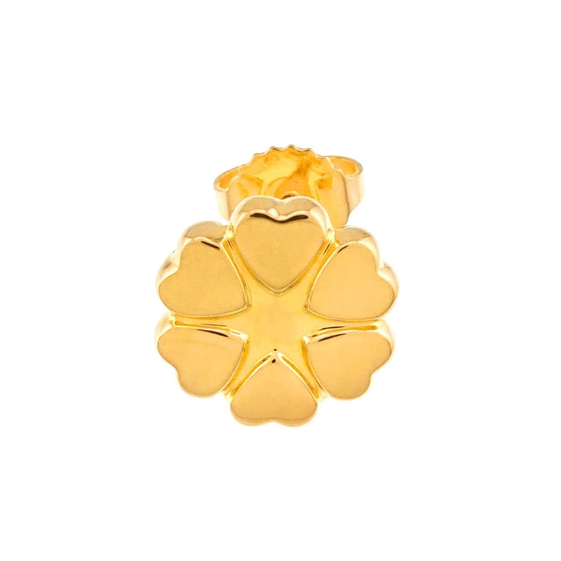 TIFFANY CO. HEART EARRING PIERCED 18K YG 750: TIFFANY Co. Heart Earring Pierced 18K YG 750 Brand: TIFFANY Co. Type/Style: Earrings Material: 750 Yellow Gold, Color: Gold Size: W 10.8 x H 10.8mm Accessories: None Accessories Notice: When