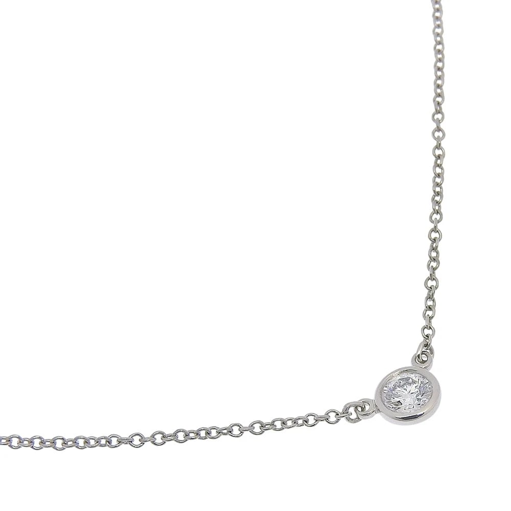 TIFFANY&CO. VISOR YARD NECKLACE: TIFFANY&Co. Visor yard Necklace Brand: TIFFANY&Co. Type/Style: Necklace Material: Pt950Platinum, Color: Silver Size: Size(CM) Neck around?41cm Top?W5mm x H5mm Accessories: None Accessories