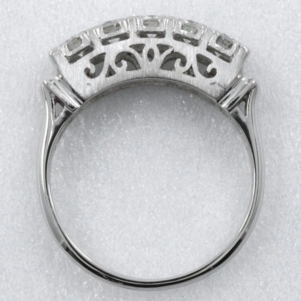 ONE CHARACTER RING PT900PLATINUM/DIAMOND - 2