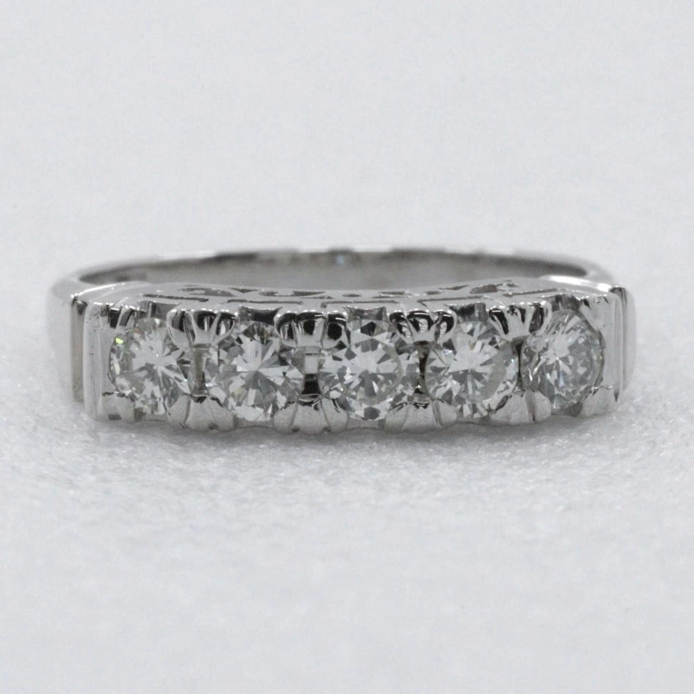 ONE CHARACTER RING PT900PLATINUM/DIAMOND - 4