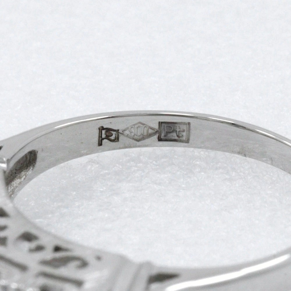 ONE CHARACTER RING PT900PLATINUM/DIAMOND - 5