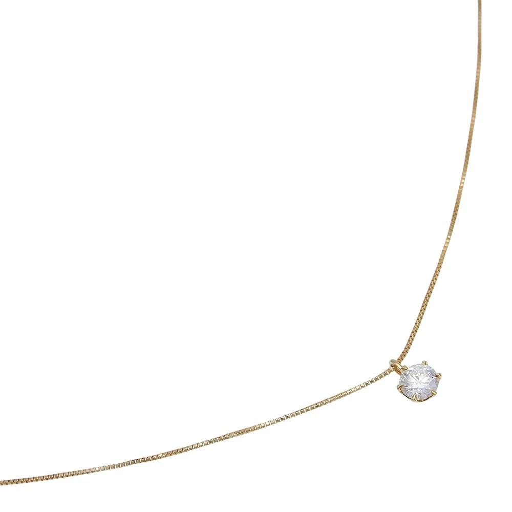CRESCENT VERT NECKLACE K18 YELLOW GOLD (1 of 3)