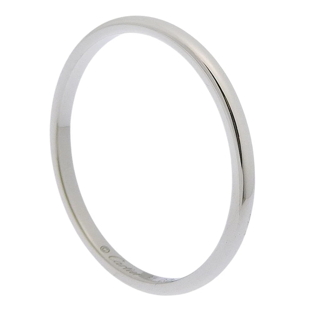 CARTIER WEDDING RING RING: CARTIER Wedding ring Ring Brand: CARTIER Type/Style: Ring Material: Pt950Platinum, Color: Silver Size: 9.5(US Size) Accessories: None Accessories Notice: When purchasing pre-owned goods, please refer