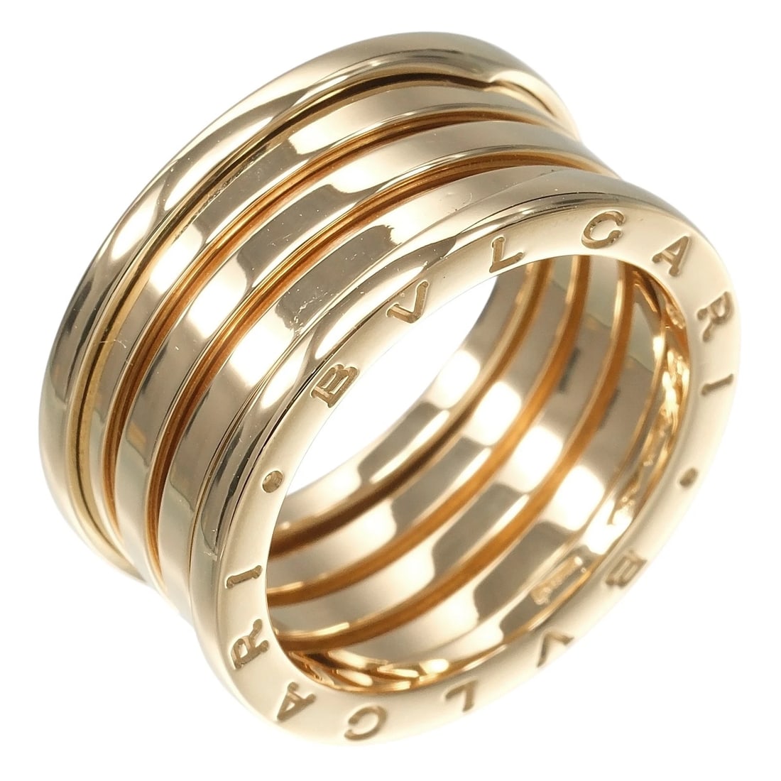 BVLGARI B. ZERO BAND RING: BVLGARI B. ZERO band Ring Brand: BVLGARI Type/Style: Ring Material: K18 yellow gold, Color: YG Size: 9.5(US Size) Accessories: None Accessories Notice: When purchasing pre-owned goods, ple