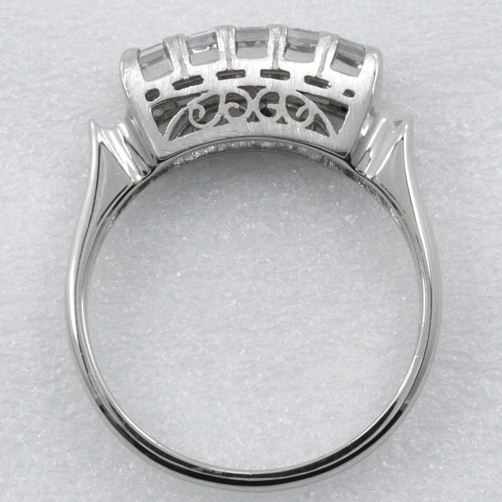 ONE CHARACTER RING PT900PLATINUM/DIAMOND - 2