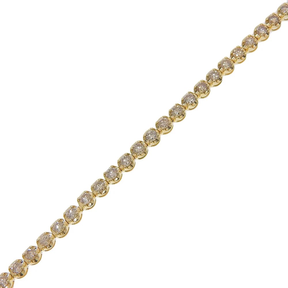 TENNIS BREATH BRACELET K18 YELLOW GOLD: Tennis breath Bracelet K18 yellow gold Brand: no brand Type/Style: Bracelet Material: K18 yellow gold, Color: YG Size: Size(CM) Wrist circumference?17cm Bracelet width?0.4cm Accessories: None