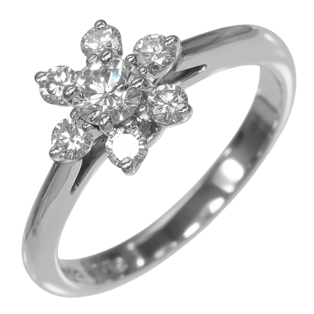 TIFFANY&CO. BUTTER CUP RING PT950PLATINUM/DIAMOND: TIFFANY&Co. Butter cup Ring Pt950Platinum/diamond Brand: TIFFANY&Co. Type/Style: Ring Material: Pt950Platinum, Color: Gold Size: 4.3(US Size) Accessories: None Accessories Notice: When pur