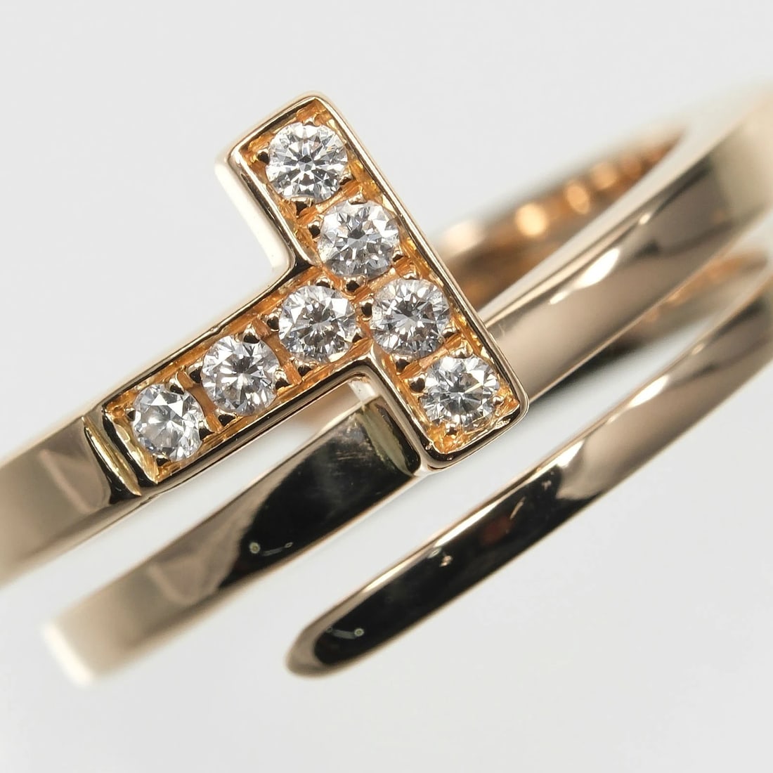 TIFFANY&CO. T SQUARE WRAP RING - 3