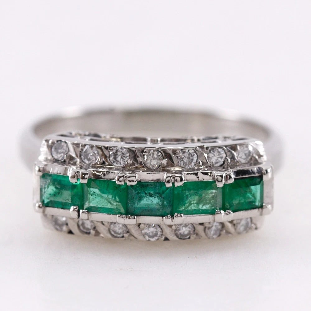 ONE CHARACTER RING PT900PLATINUM. - 2