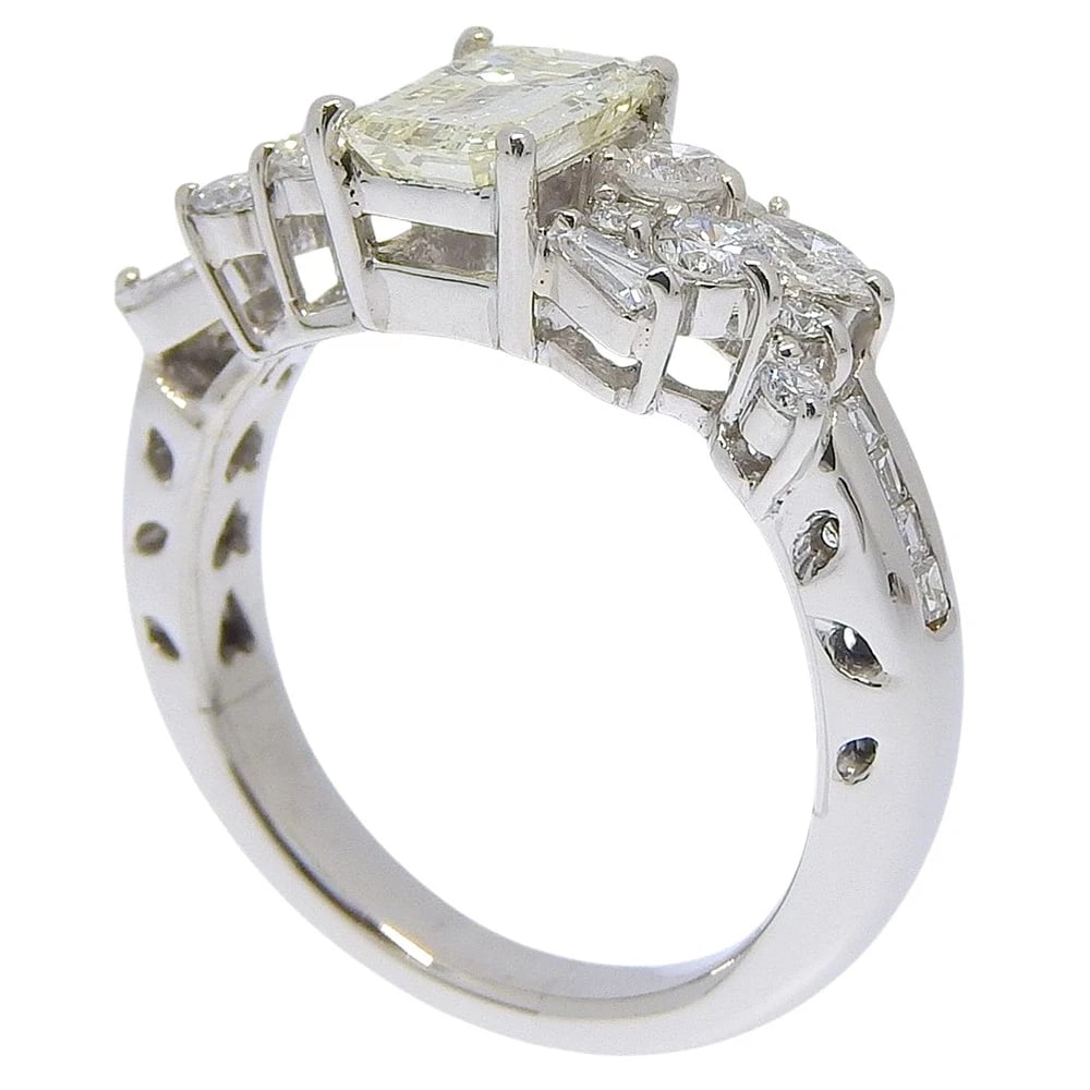 RING PT900PLATINUM/DIAMOND - 2