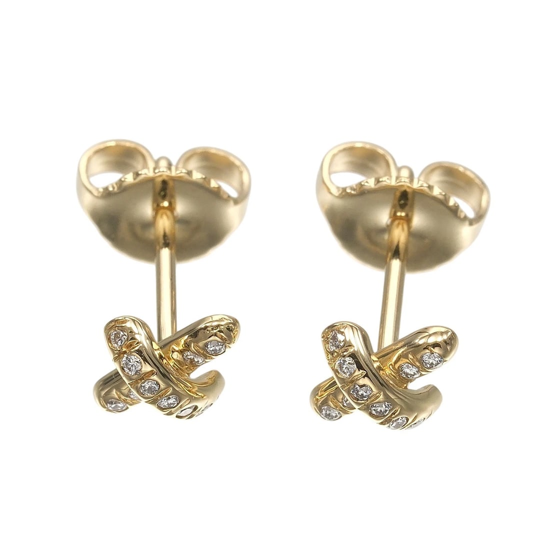 TIFFANY&CO. CROSS-STITCH PIERCING: TIFFANY&Co. Cross-stitch Piercing Brand: TIFFANY&Co. Type/Style: Piercing Material: K18 yellow gold, Color: YG Size: Size(CM) 5.5mm x 5.5mm Accessories: None Accessories Notice: When purchasing