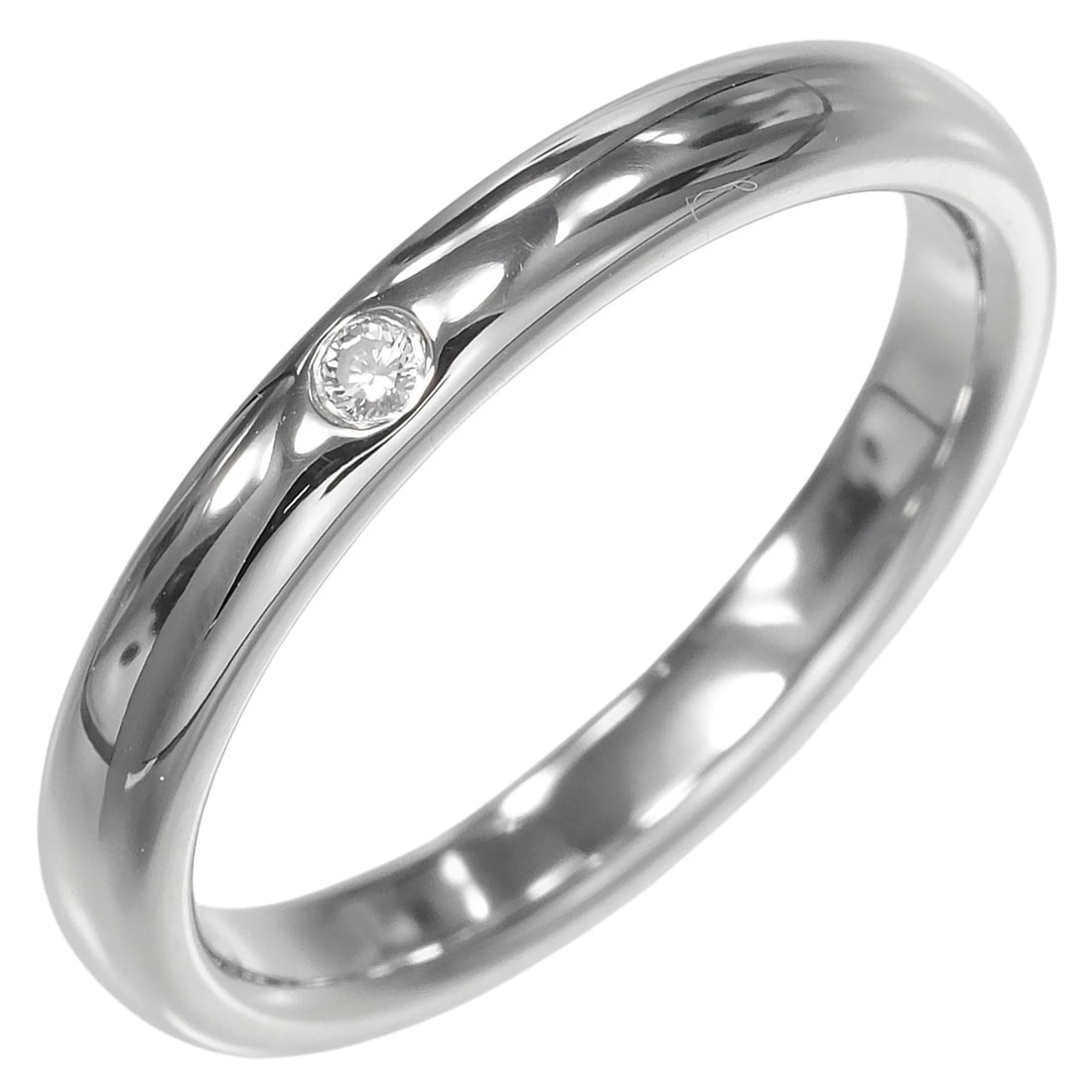 TIFFANY&CO. STACKING BAND RING PT950: TIFFANY&Co. Stacking band Ring Pt950 Brand: TIFFANY&Co. Type/Style: Ring Material: Pt950Platinum, Color: Silver Size: 5.8(US Size) Accessories: None Accessories Notice: When purchasing pre-owned