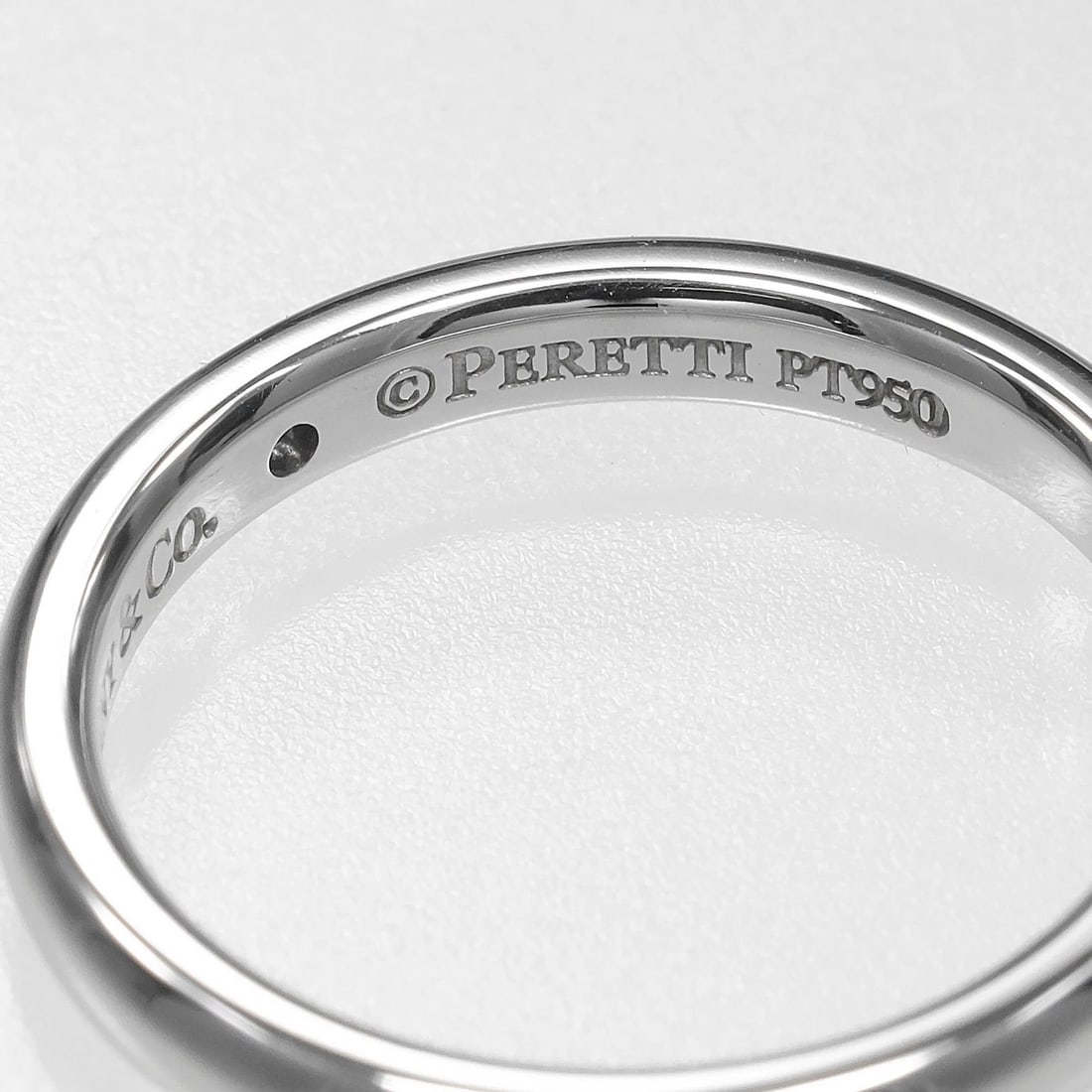 TIFFANY&CO. STACKING BAND RING PT950 - 3