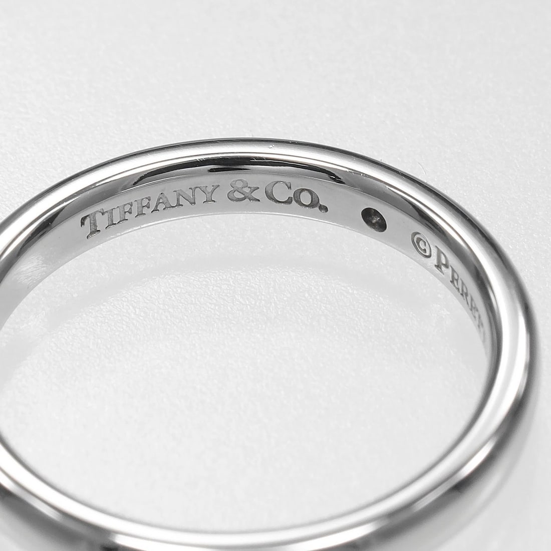 TIFFANY&CO. STACKING BAND RING PT950 - 4