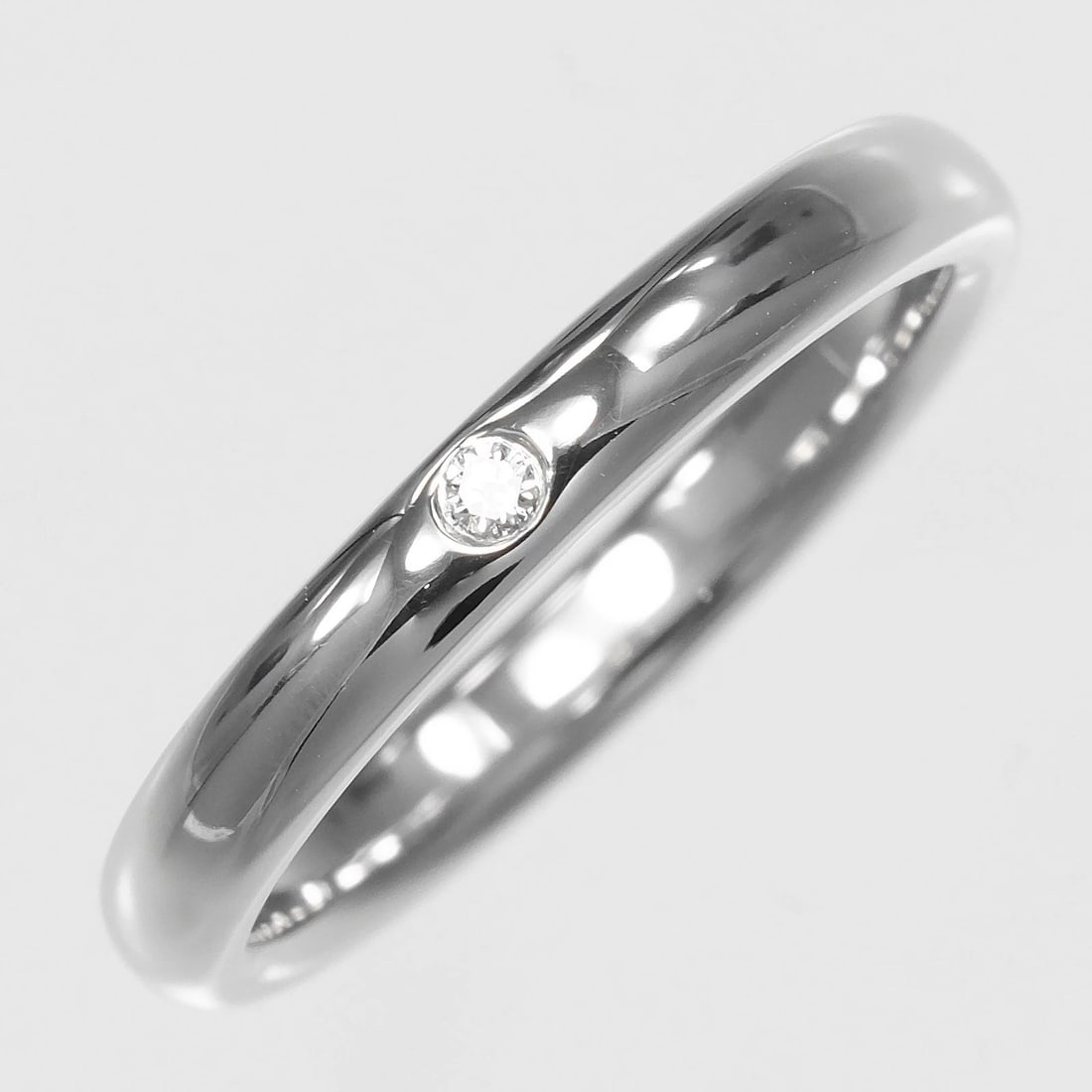 TIFFANY&CO. STACKING BAND RING PT950 - 5