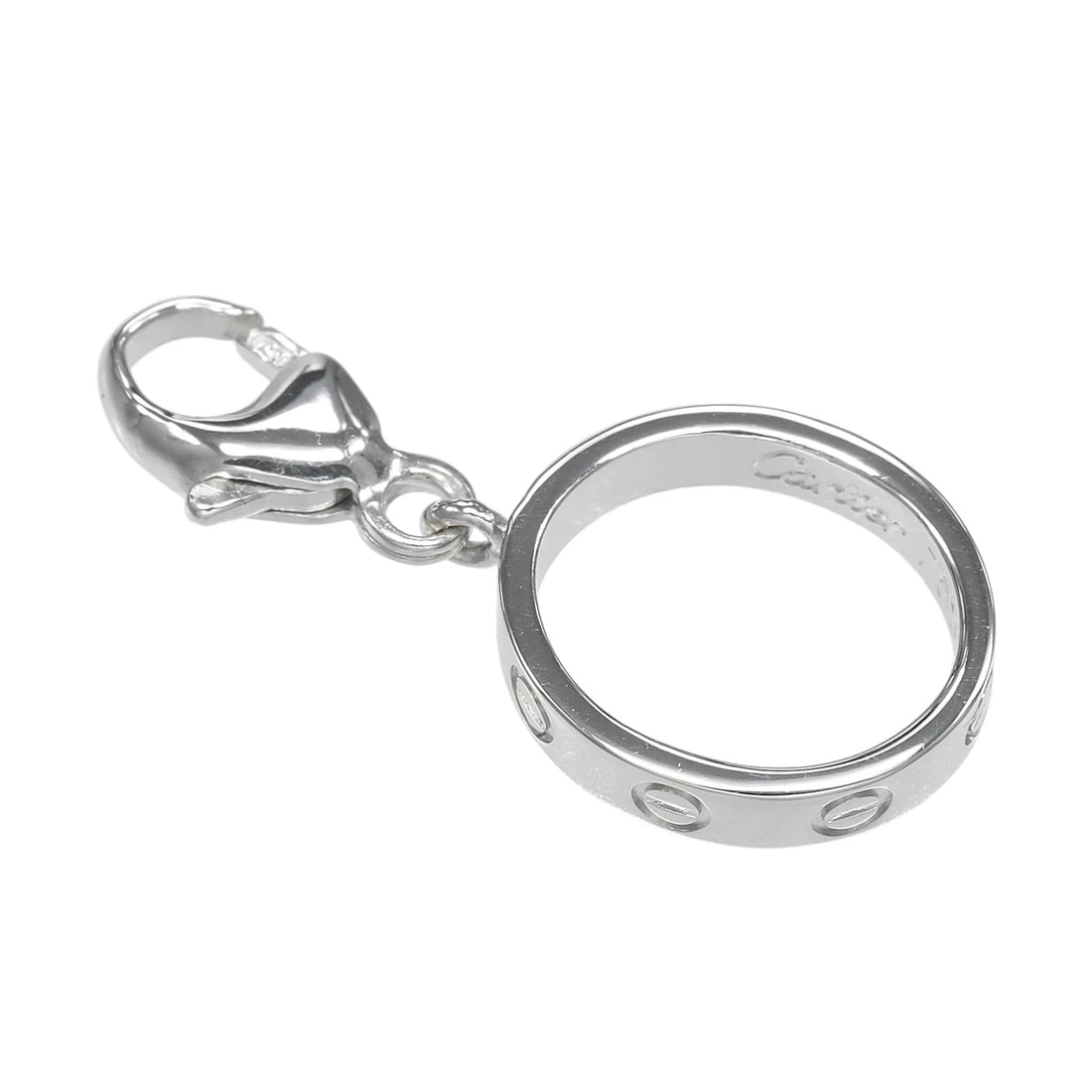 CARTIER LOVE BABY CHARM PENDANT TOP: CARTIER Love Baby Charm Pendant top Brand: CARTIER Type/Style: Pendant top Material: K18 white gold, Color: Silver Size: Size(CM) Top?W9.8mm x H21.3mm Accessories: None Accessories Notice: When