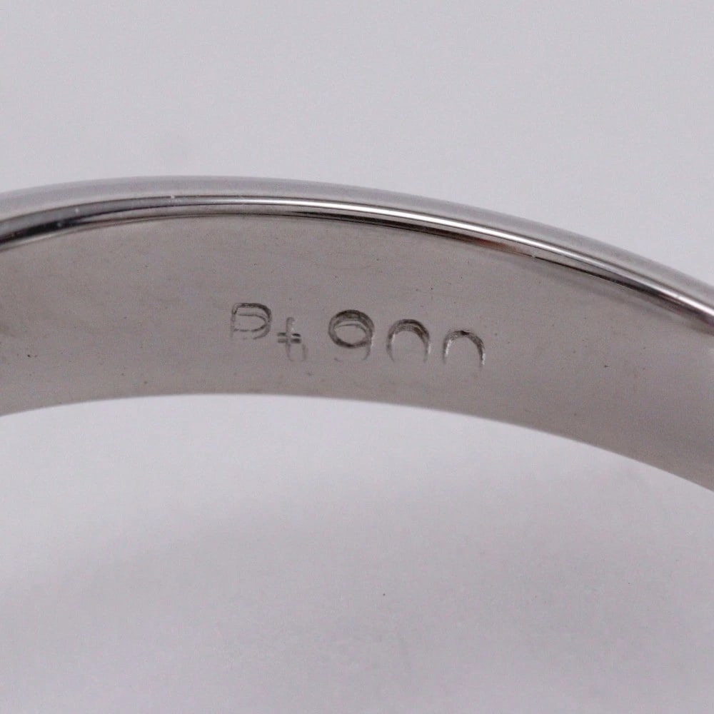 RING PT900PLATINUM/RUBY/DIAMOND - 4