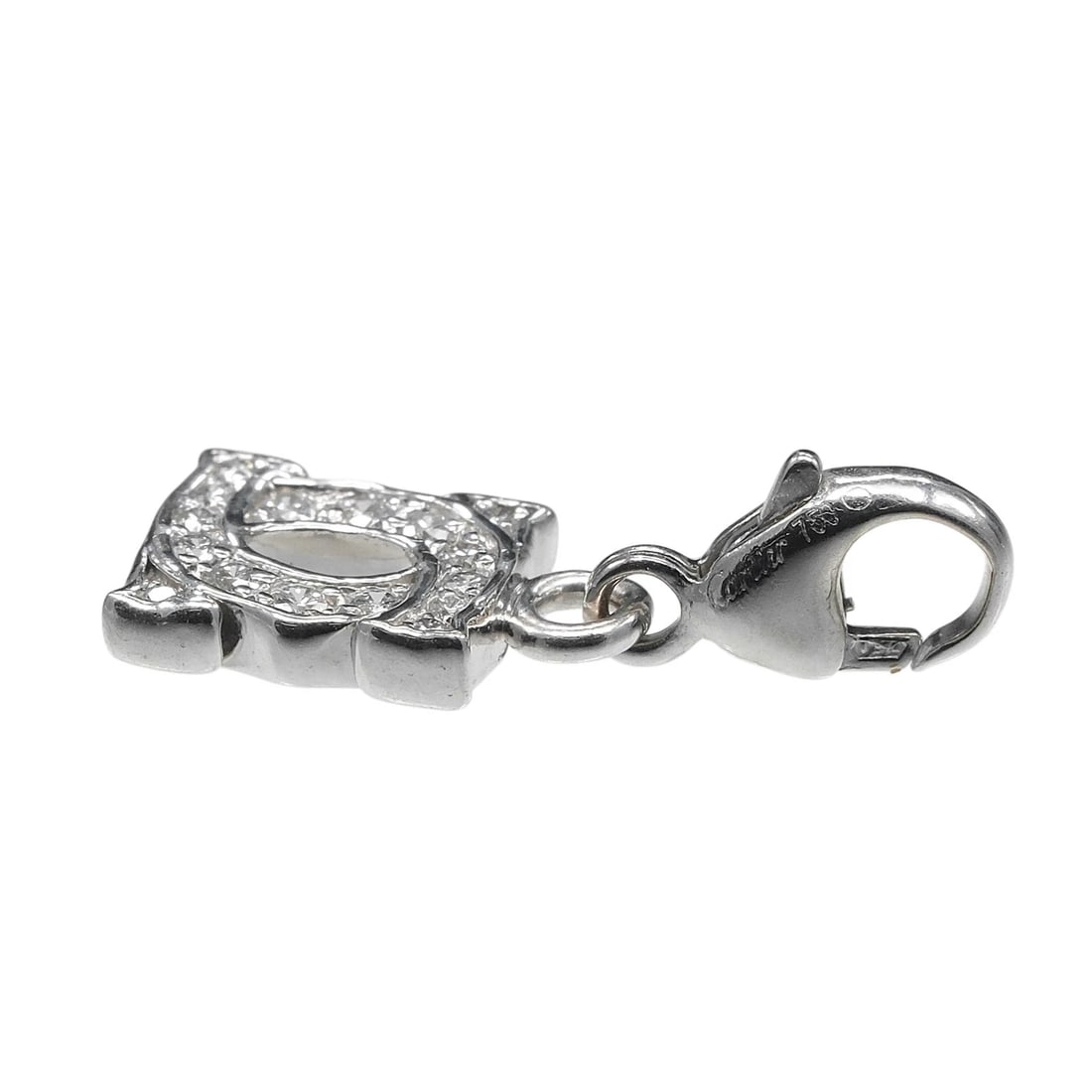 CARTIER BABY CHARM PENDANT TOP: CARTIER baby charm Pendant top Brand: CARTIER Type/Style: Pendant top Material: K18 white gold, Color: Silver Size: Size(CM) Top?W7.38mm x H19mm Accessories: None Accessories Notice: When