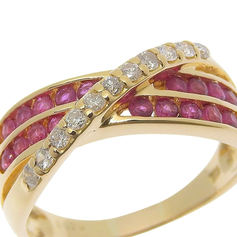RING K18 YELLOW GOLD/RUBY - 2