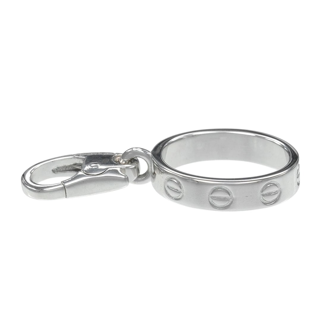 CARTIER LOVE BABY CHARM PENDANT TOP: CARTIER Love Baby Charm Pendant top Brand: CARTIER Type/Style: Pendant top Material: K18 white gold, Color: Silver Size: Size(CM) Top?W11mm x H25.5mm Accessories: None Accessories Notice: When