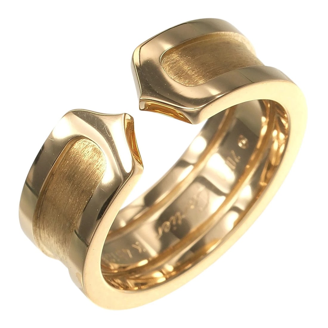 CARTIER RING K18 YELLOW GOLD: CARTIER Ring K18 yellow gold Brand: CARTIER Type/Style: Ring Material: K18 yellow gold, Color: YG Size: 4.9(US Size) Accessories: None Accessories Notice: When purchasing pre-owned goods, please