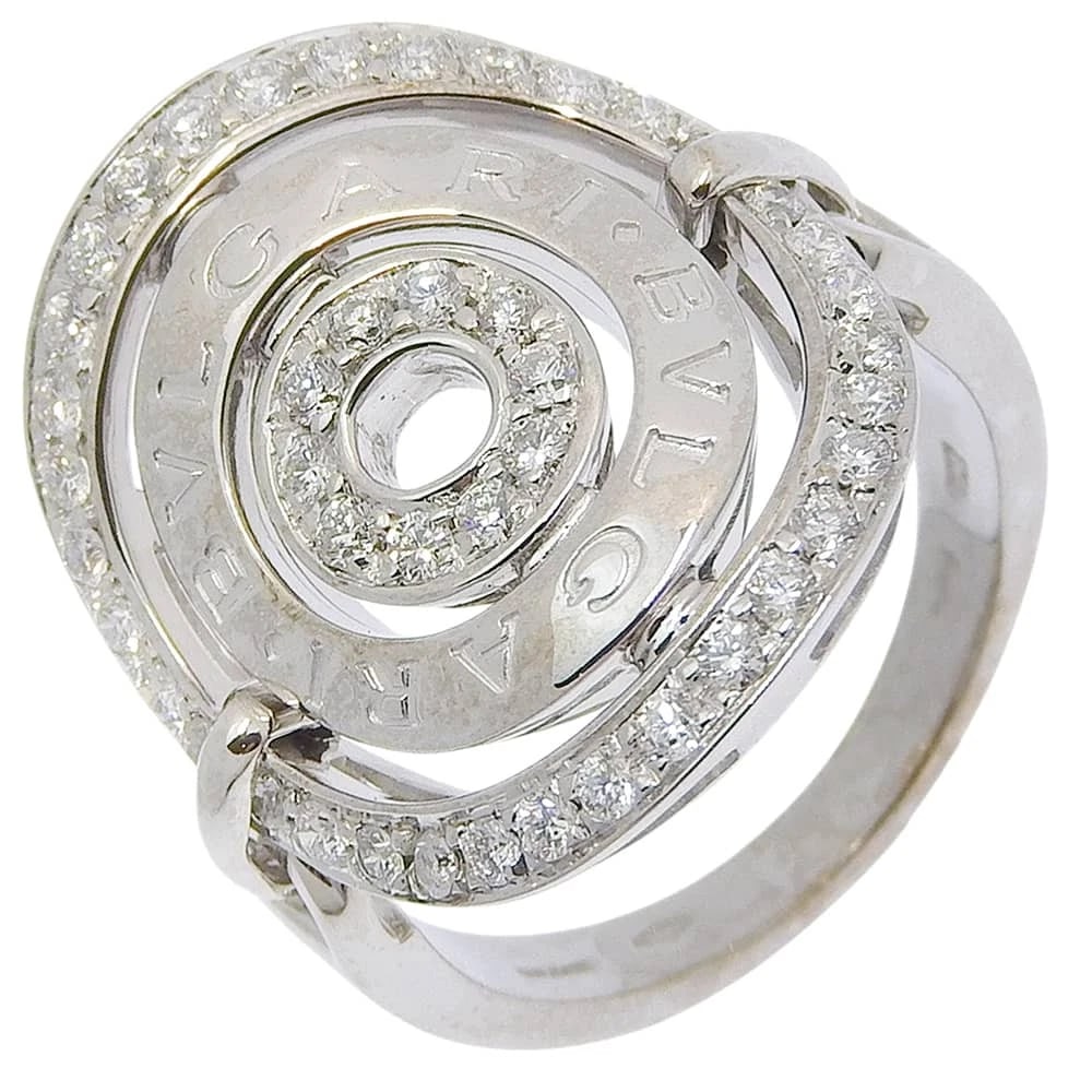 BVLGARI ASTURALE CERKI RING: BVLGARI Asturale Cerki Ring Brand: BVLGARI Type/Style: Ring Material: K18 white gold, Color: Silver Size: 7.0(US Size) Accessories: None Accessories Notice: When purchasing pre-owned goods, please