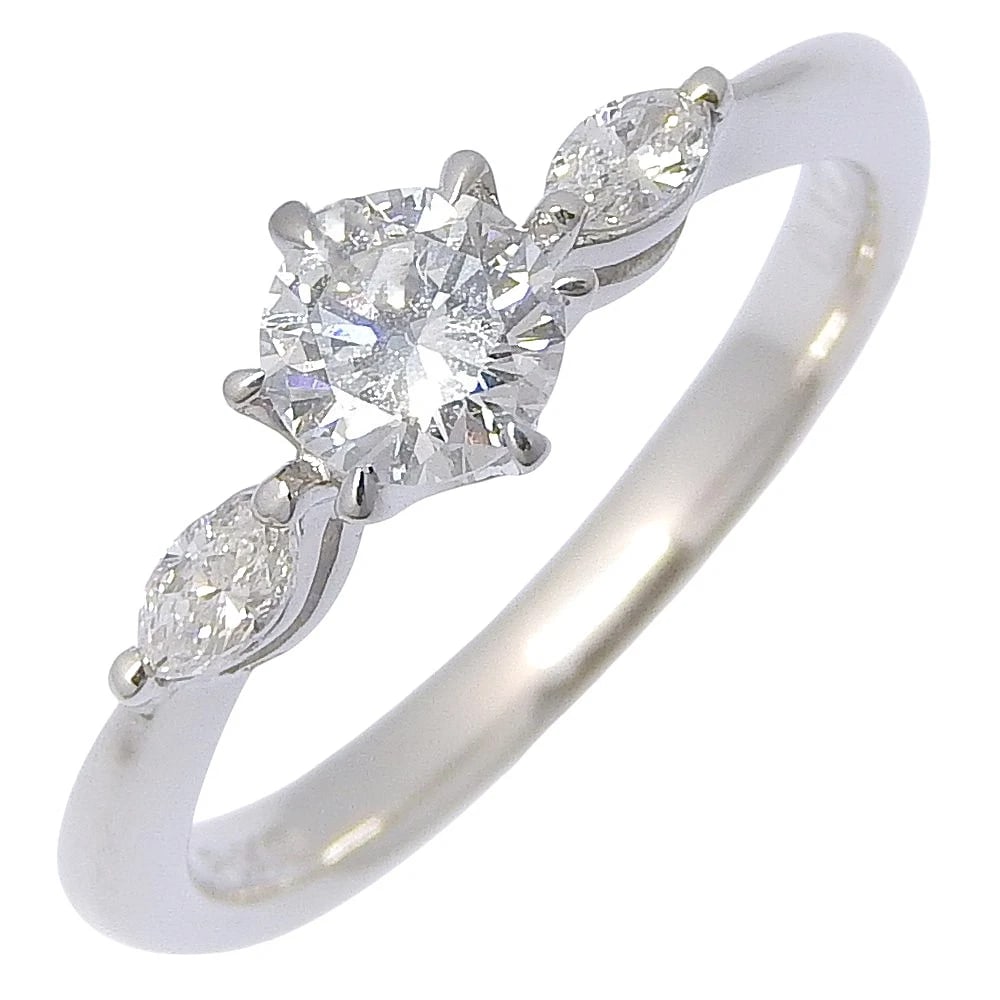 RING PT900PLATINUM/DIAMOND: Ring Pt900Platinum/diamond Brand: no brand Type/Style: Ring Material: Pt900Platinum, Color: Silver Size: 4.3(US Size) Accessories: None Accessories Notice: When purchasing pre-owned goods, please