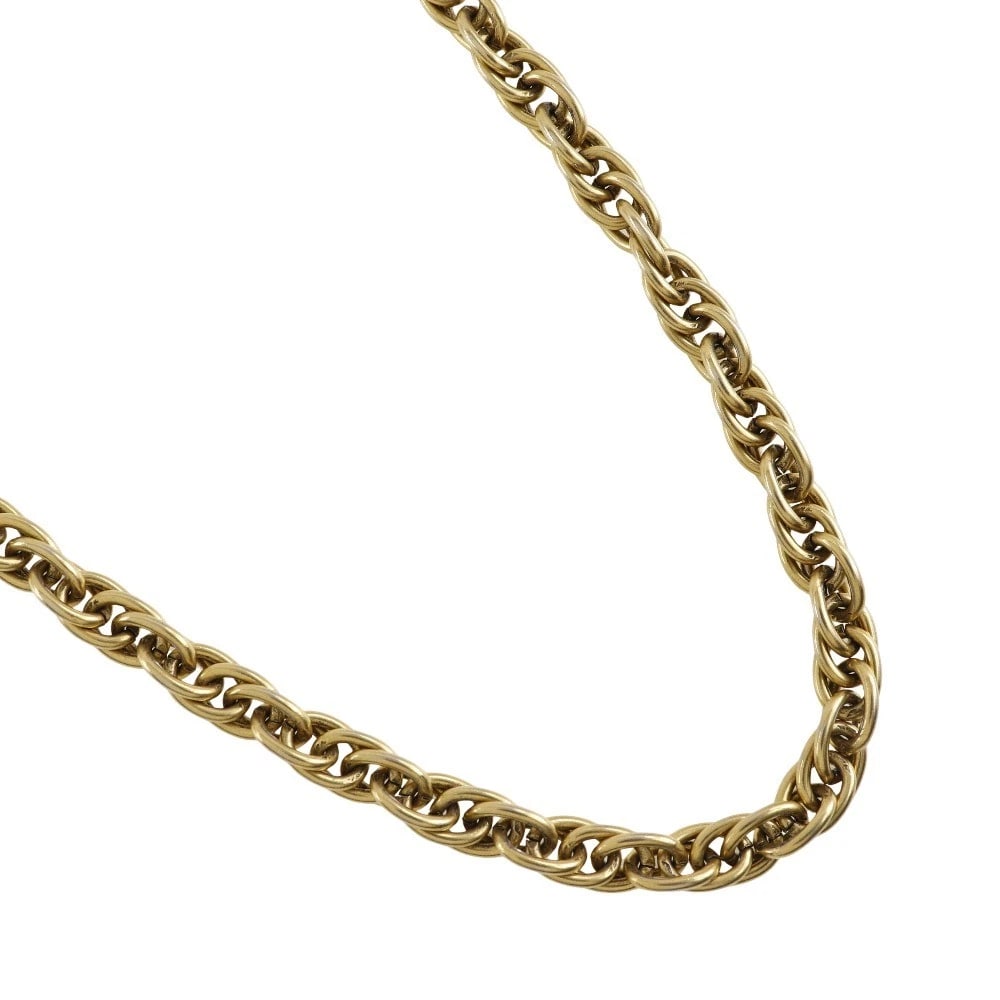 CHANEL LONG CHAIN NECKLACE: CHANEL Long chain Necklace Brand: CHANEL Type/Style: Necklace Material: Plated Gold, Color: Gold Size: Size(CM) Neck around?90.0cm Accessories: None Accessories Notice: When purchasing pre-owned