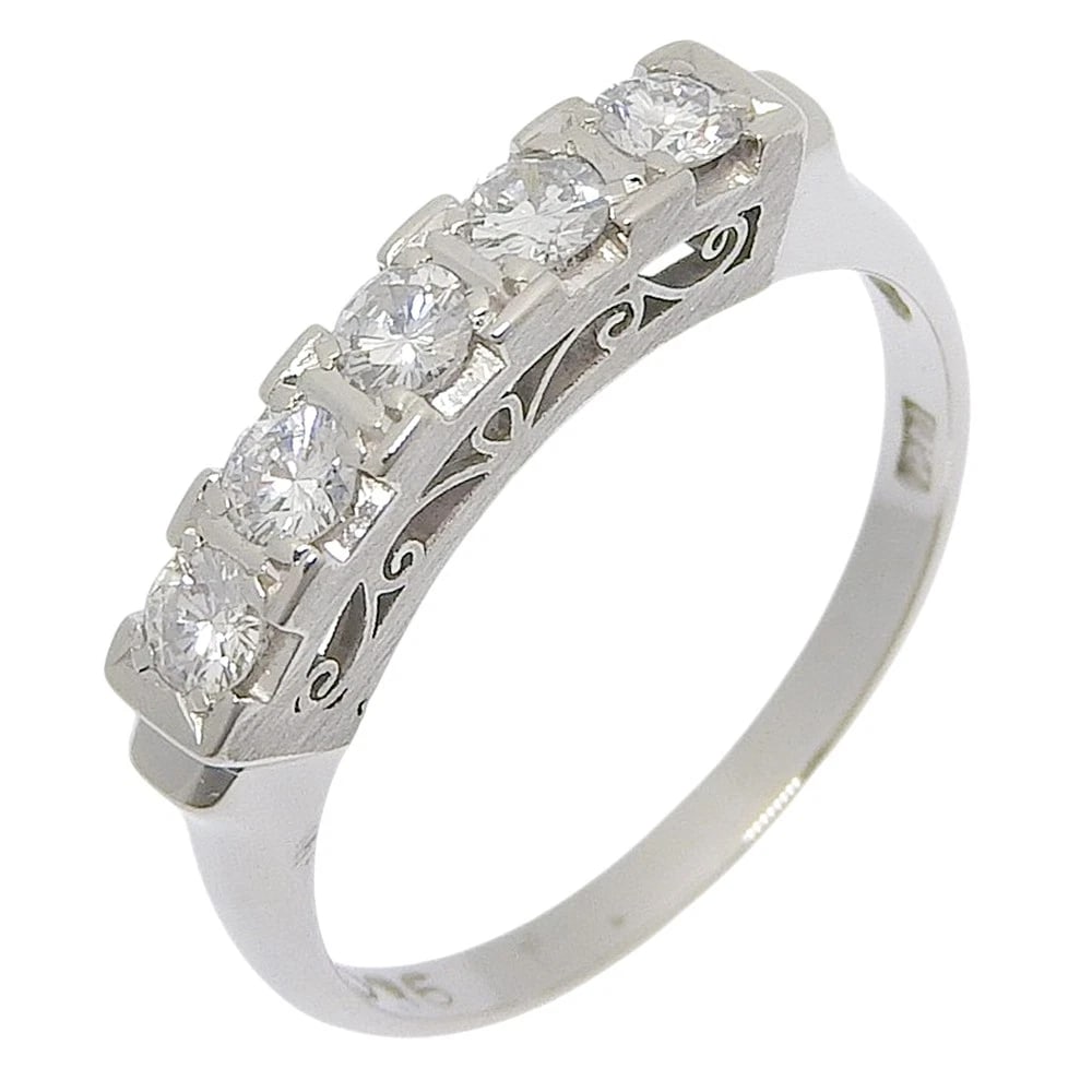 ONE CHARACTER RING: One character Ring Brand: no brand Type/Style: Ring Material: PtPlatinum, Color: Silver Size: 6.0(US Size) Accessories: None Accessories Notice: When purchasing pre-owned goods, please refer to the