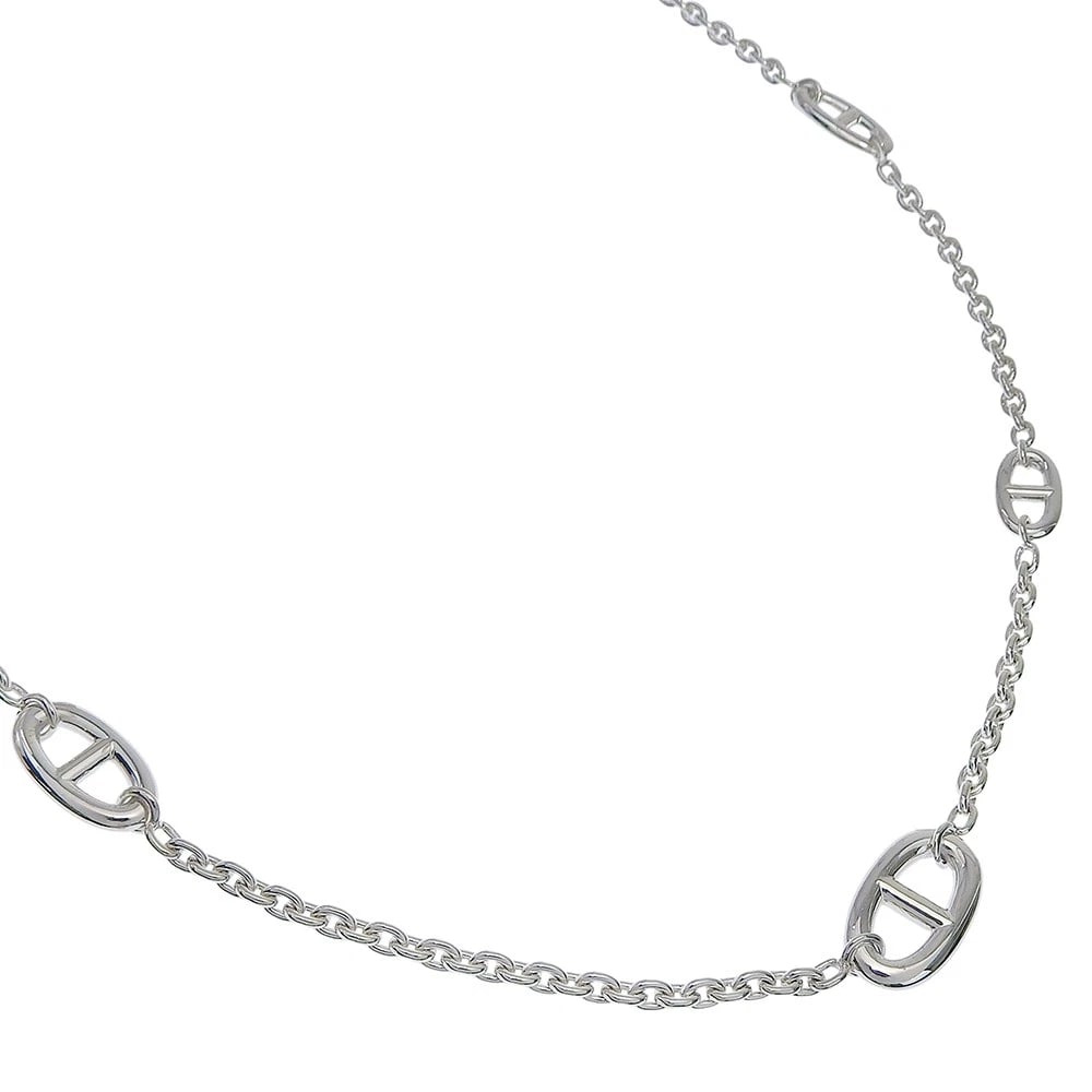 HERMES FARANDOLE CHAINE D'ANCRE NECKLACE: HERMES Farandole Chaine d'Ancre Necklace Brand: HERMES Type/Style: Necklace Material: Silver925, Color: Silver Size: Size(CM) Neck around?78cm Accessories: None Accessories Notice: When pu