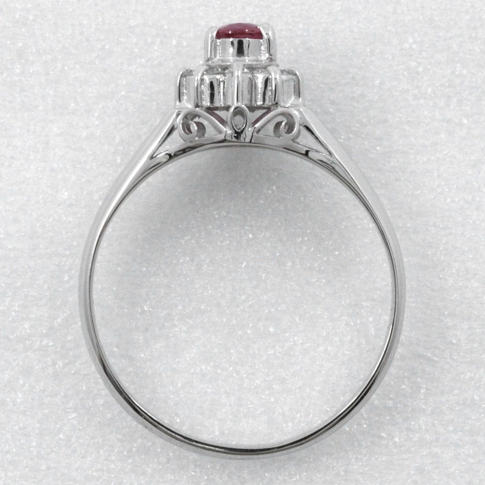 RING PT900PLATINUM/RUBY - 2