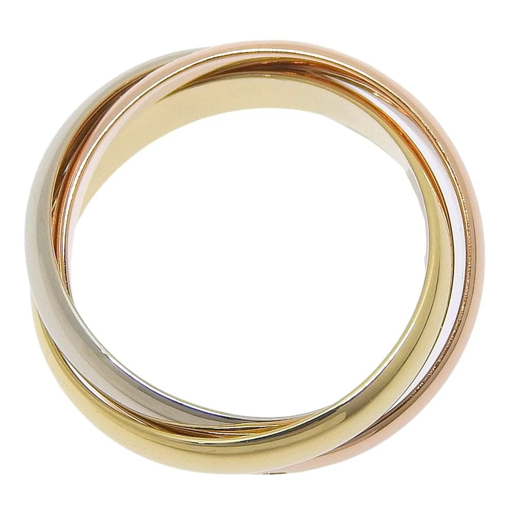 CARTIER TRINITY RING K18 GOLD (YGXPGXWG): CARTIER Trinity Ring K18 Gold (YGxPGxWG) Brand: CARTIER Type/Style: Ring Material: K18 Gold (YGxPGxWG), Color: YGxPGxWG Size: 5.1(US Size) Accessories: None Accessories Notice: When purchasing