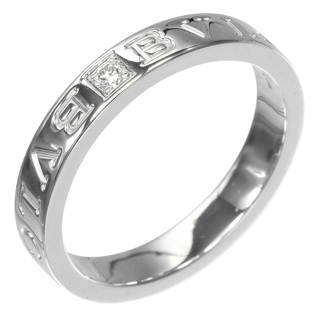 BVLGARI B.ZERO1 ESSENTIAL RING K18 WHITE GOLD: BVLGARI B.zero1 Essential Ring K18 white gold Brand: BVLGARI Type/Style: Ring Material: K18 white gold, Color: Silver Size: 9.0(US Size) Accessories: None Accessories Notice: When purchasi