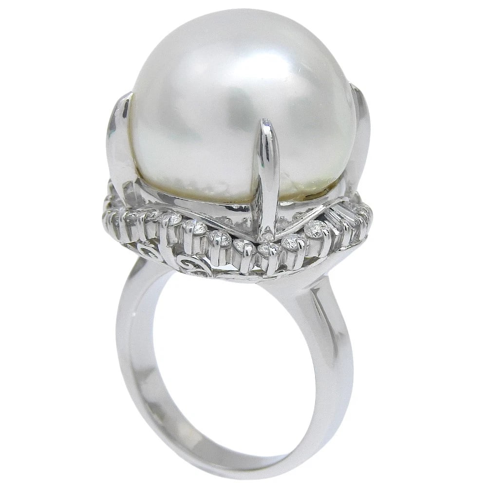 PEARL RING PT900PLATINUM - 2