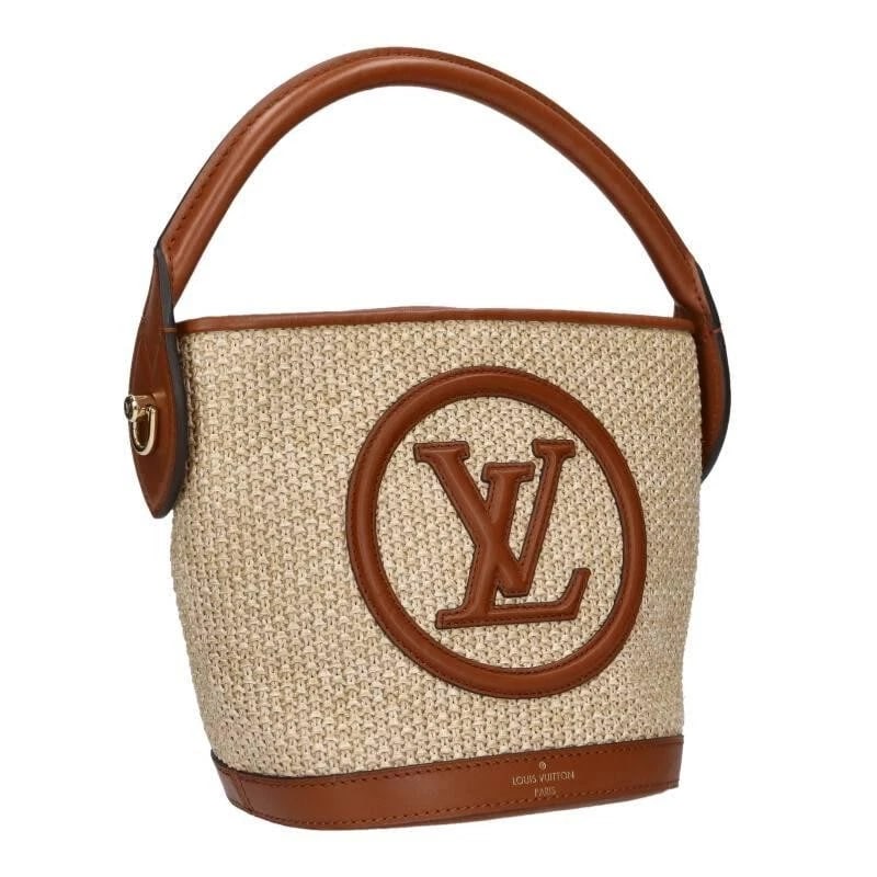 LOUIS VUITTON BAG: PETIT BUCKET BROWN BEIGE: LOUIS VUITTON Bag: Petit Bucket Brown Beige Brand: LOUIS VUITTON Type/Style: Shoulder Bag Material: Exterior Material Canvas Color: Exterior Color Brown Size: (approx. W8.7 ? H6.7 ? D4.3 inch) Acc